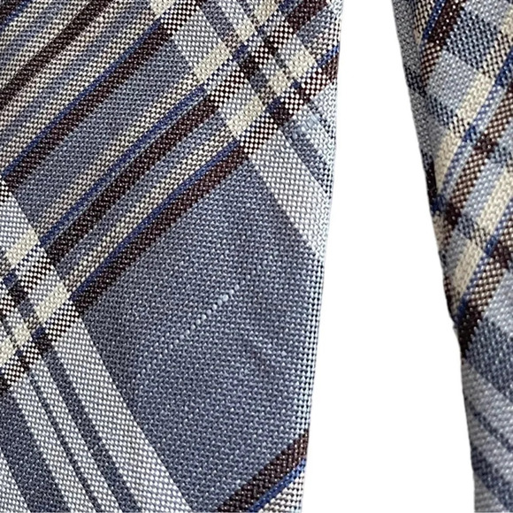BAGUTTA Plaid Silk Men’s Tie - Picture 6 of 6